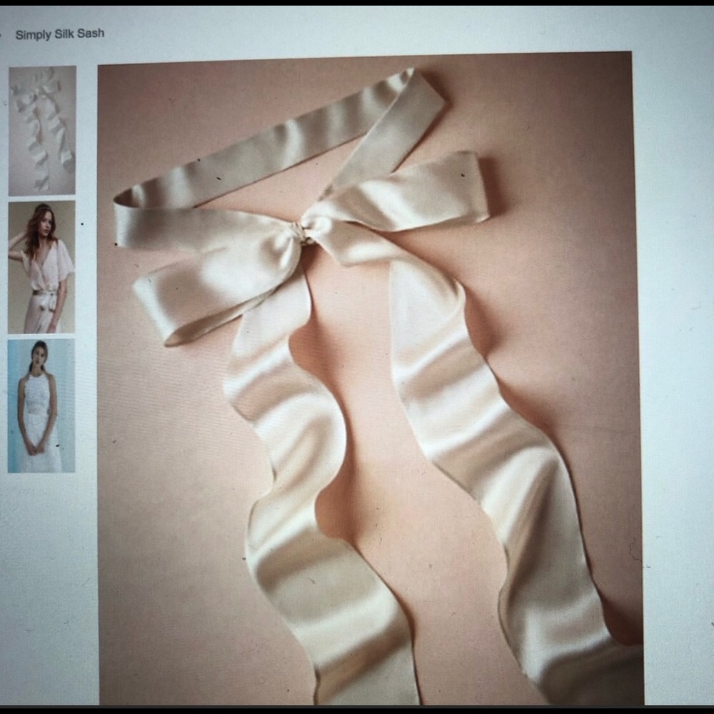 Simply Silk Sash from BHLDN
